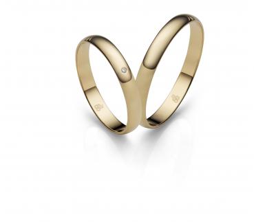 Rauschmayer Trauringe Gelbgold 31-00466 + 30-00466